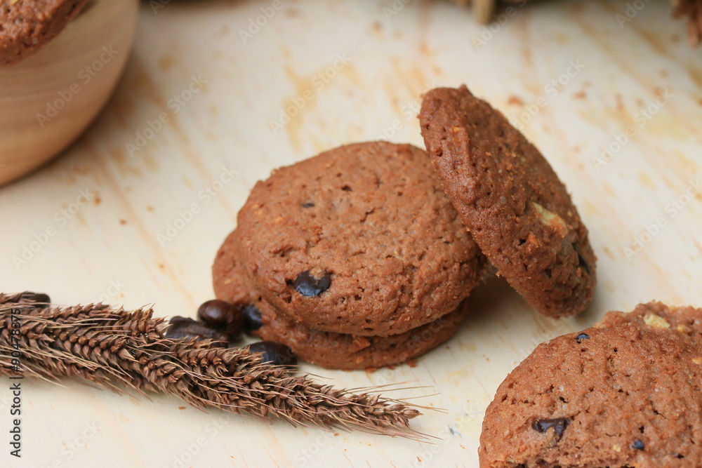 Fototapeta premium Chocolate chip cookies