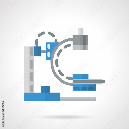Diagnostic machine flat vector icon