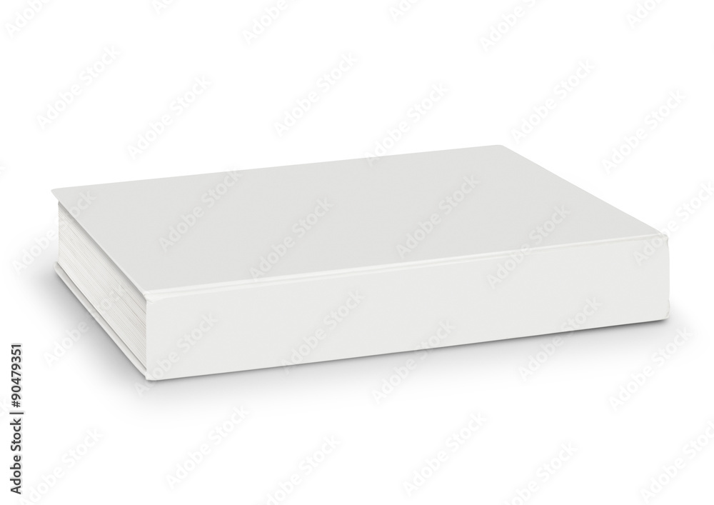 Blank of empty white book isolated with path Blank of empty white book isolated with path