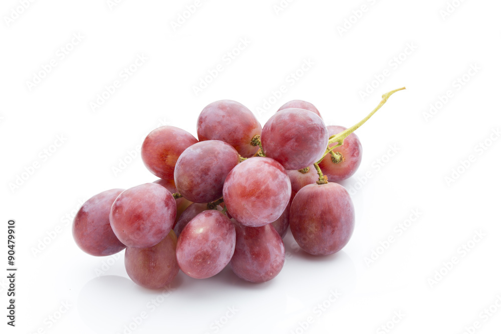 Grape on the white background. Fresh  berry.