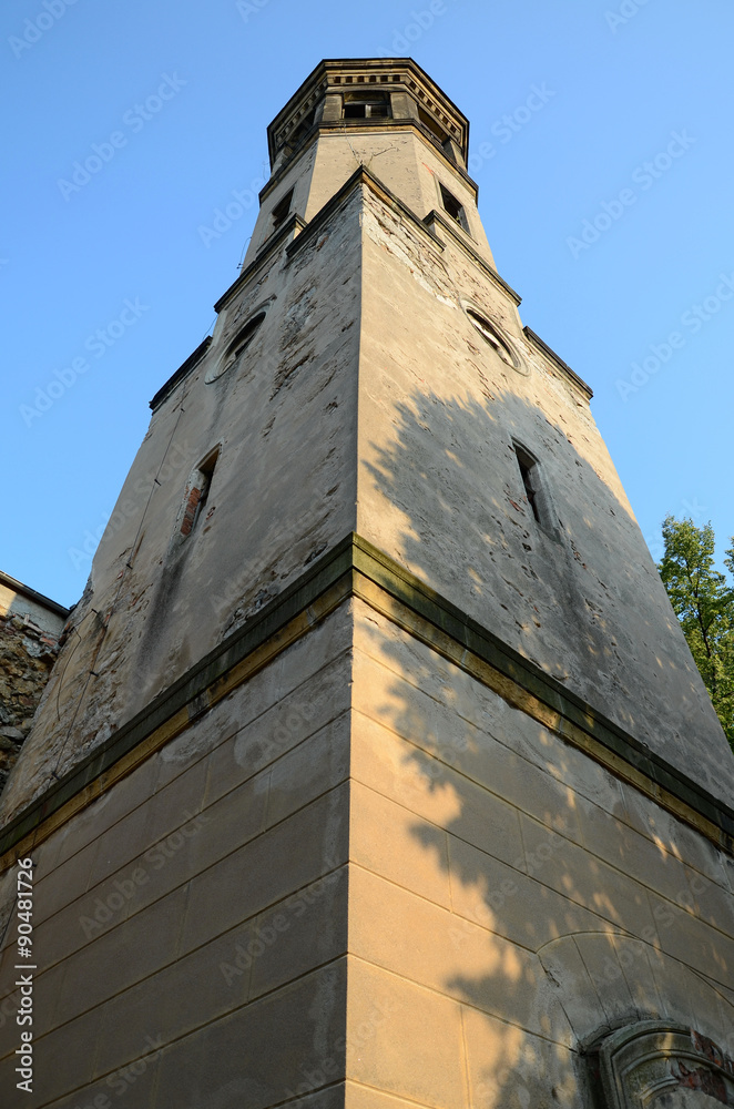 The ruins of the old church (Miłków near Karpacz in Poland)