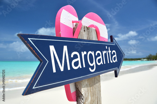 Foto Margarita arrow on the beach