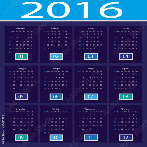 Calendario 2016