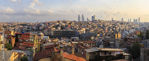 Panorama of Istanbul Taksim.Turkey