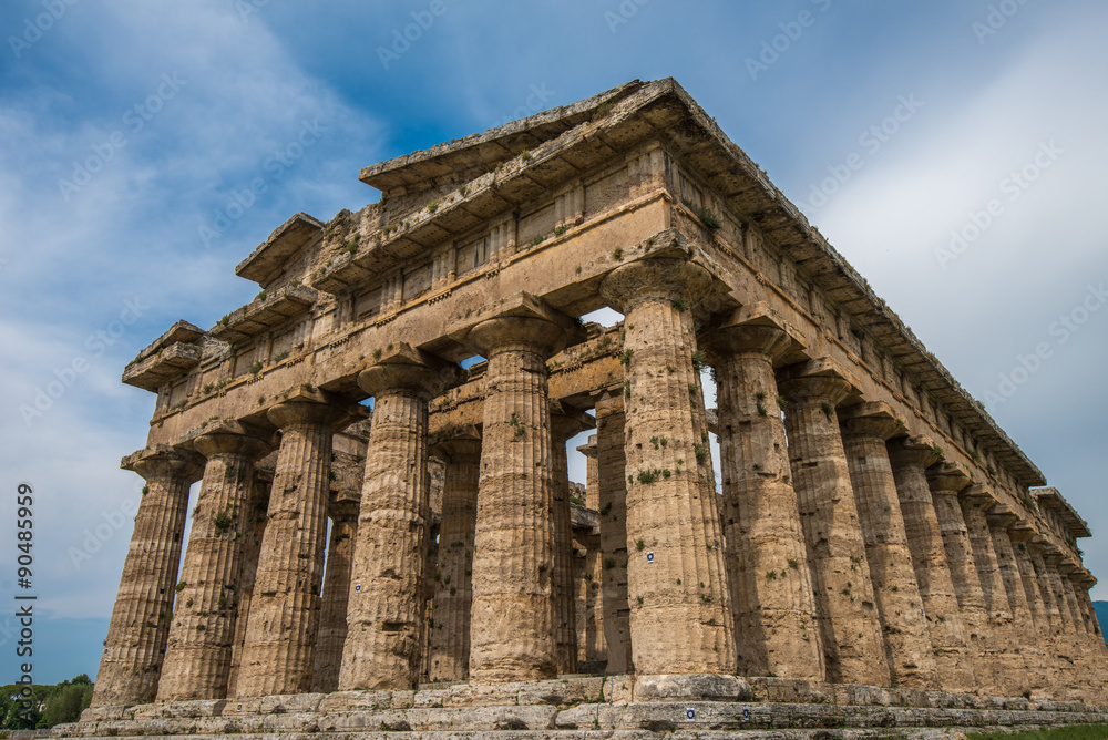 temple of Hera at Paestum archaeological site, Italy