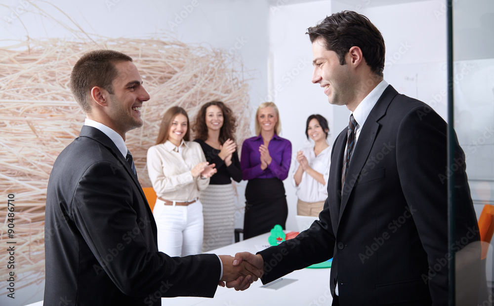 Fototapeta premium businessman shaking hands