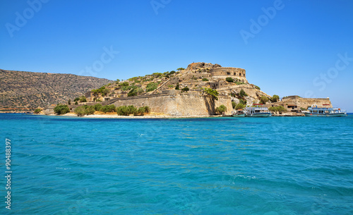 Spinalonga island is a popular tourist attraction in Crete, Gree