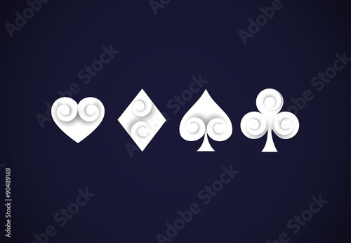 Ace poker sumbol set. Poker symbols