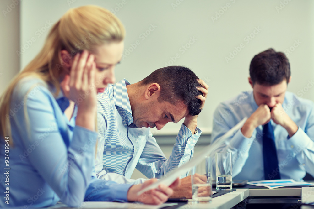 business people having problem in office business people having problem in office