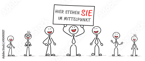 Hier stehen Sie im Mittelpunkt