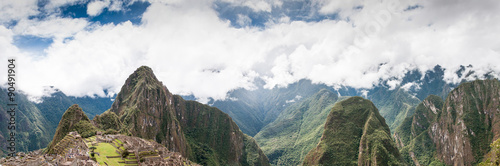 Machu Picchu Panorama Peru, South America UNESCO World Heritage