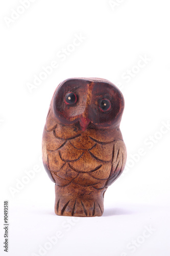 Old wooden carved Owl