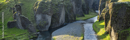  canyon with river in Iceland
