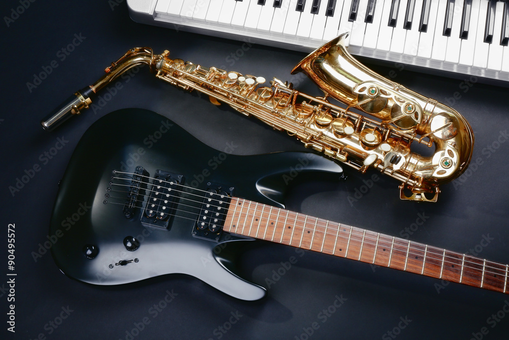 Obraz premium Musical instruments, closeup