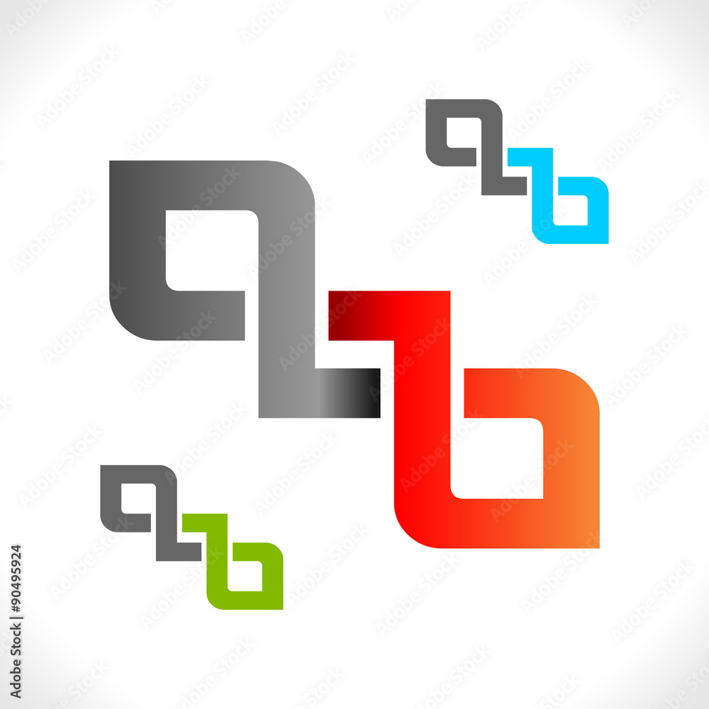 Abstract Interconnected QB Initials Lettermark Design Abstract Interconnected QB Initials Lettermark Design