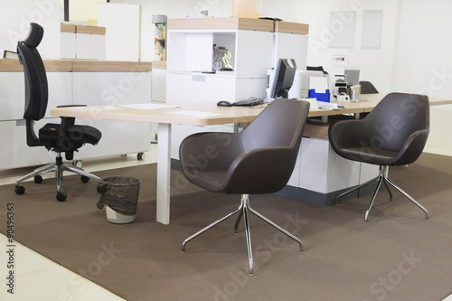  modern office interior. Workplace employee
