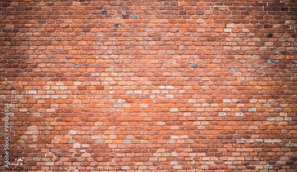 Naklejka premium Vintage red brick wall