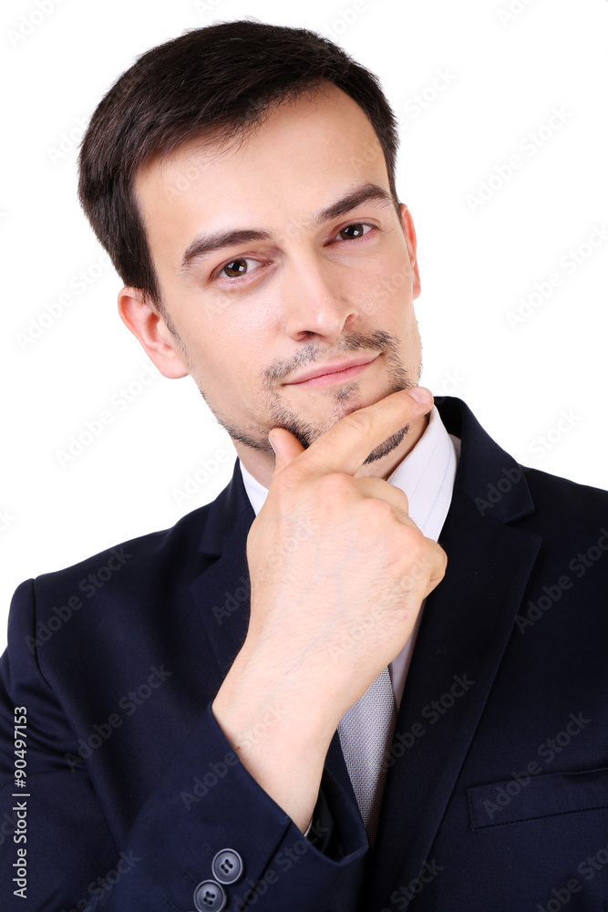 Elegant man in suit close up Elegant man in suit close up
