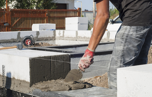 aerated concrete masonry photo