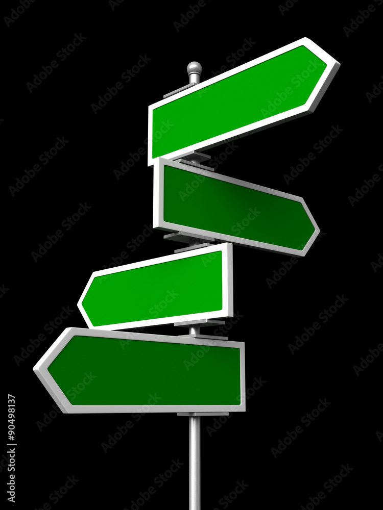 Blank traffic signs Blank traffic signs