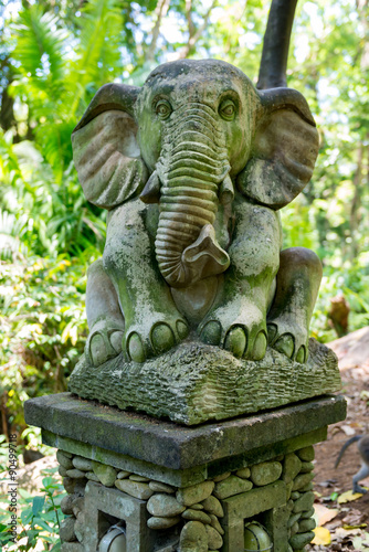 Statue in Sacred Monkey Forest, Ubud, Bali, Indonesia