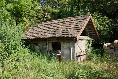 Old garden shed in Hungary