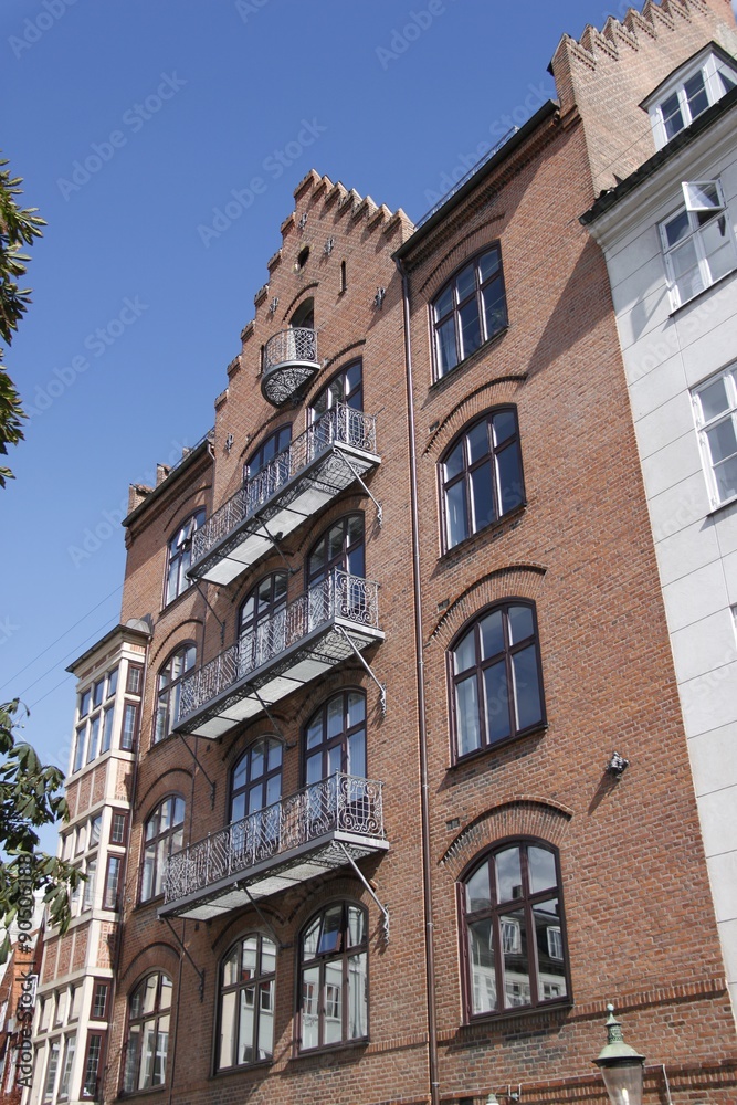 Immeuble ancien à Copenhague, Danemark	