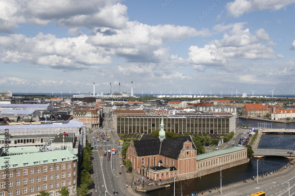 Naklejka premium Panorama à Copenhague, Danemark 