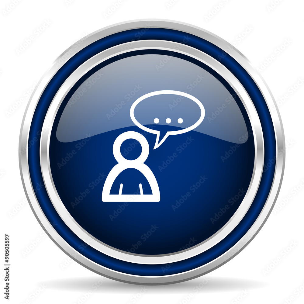 forum blue glossy web icon forum blue glossy web icon