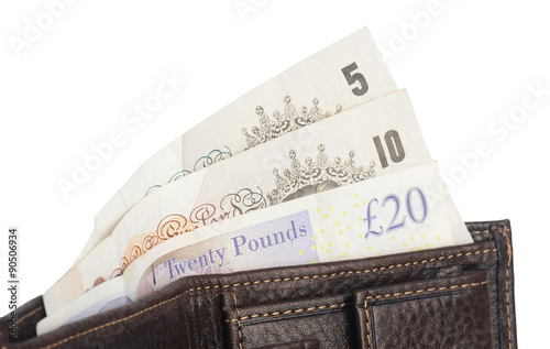Fotografie Wallet with UK pound notes