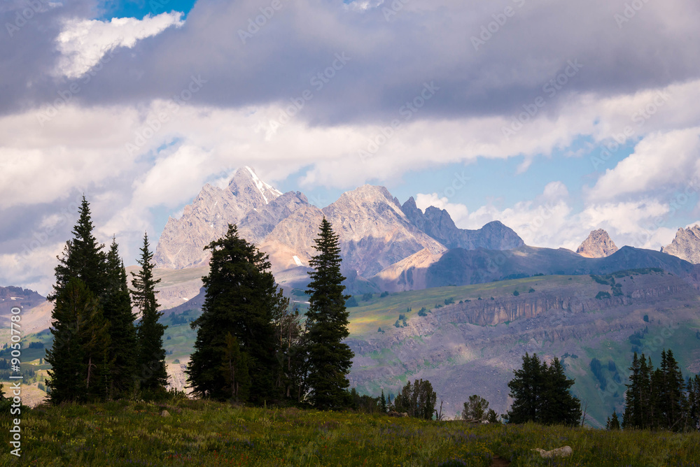 Our hike along death canyon shelf trail in the Grand Teton National Park in Wyoming