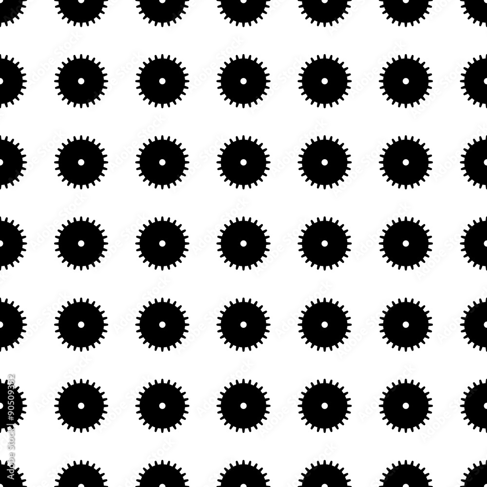 gear seamless pattern. Vector gear seamless pattern. Vector