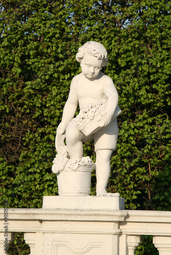 Statue in the Belvedere Palace Gardens, Vienna, Austria