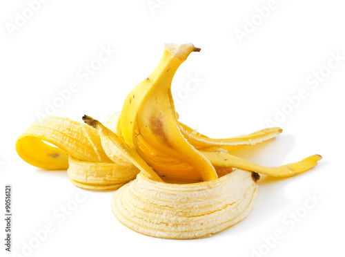 Bananas Skin isolated on white background