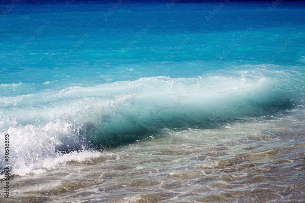 Fototapeta premium Beautiful Blue Sea Wave