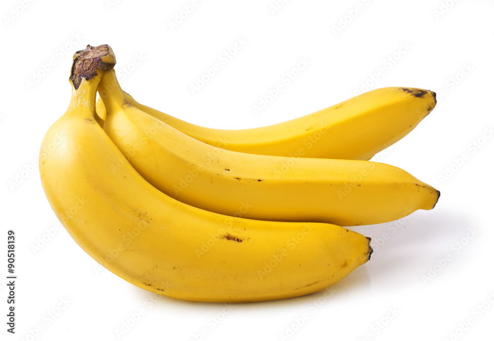 banana bunch isolated on white background