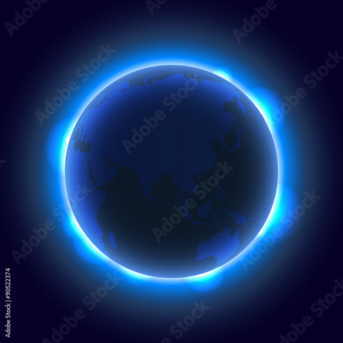 地球　宇宙　背景