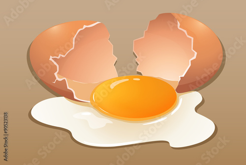 Cracking the raw egg