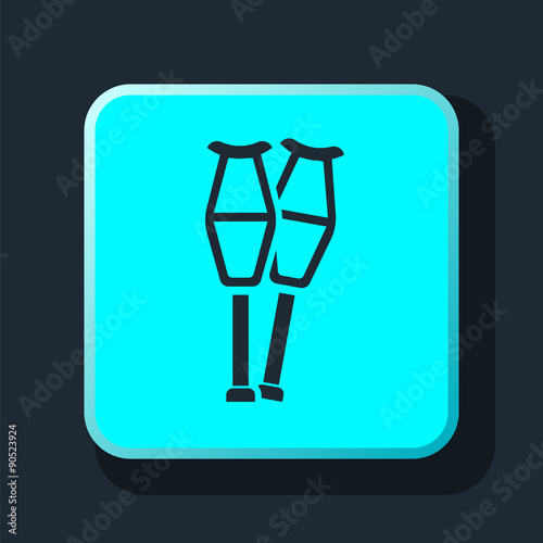icon crutches