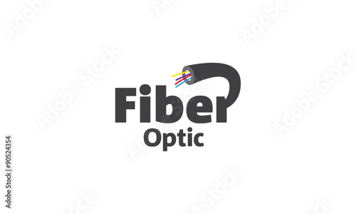 Logo concept "Fiber Optic"