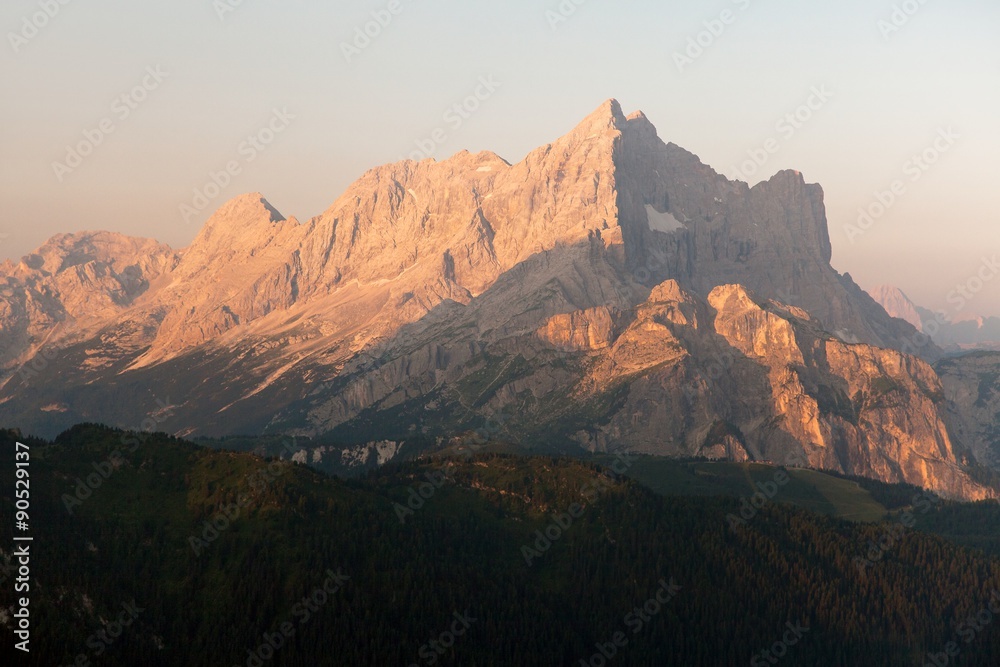 Morning view of Mount Civetta