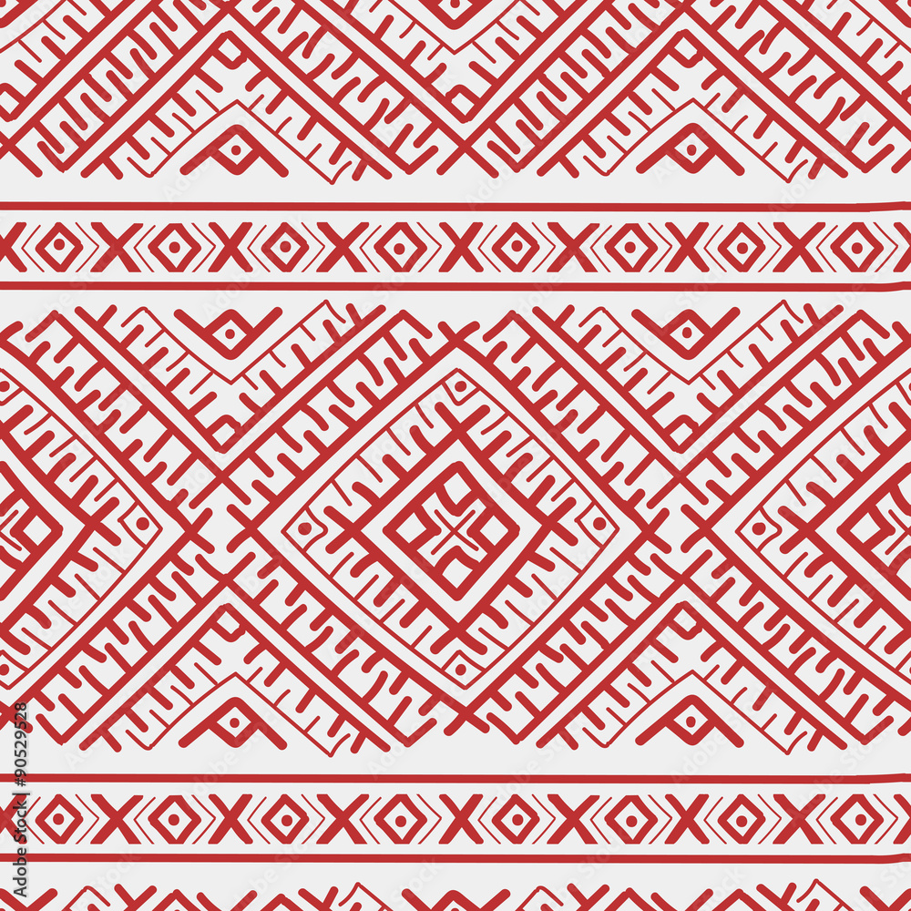 Red ethnic russian seamless pattern Red ethnic russian seamless pattern