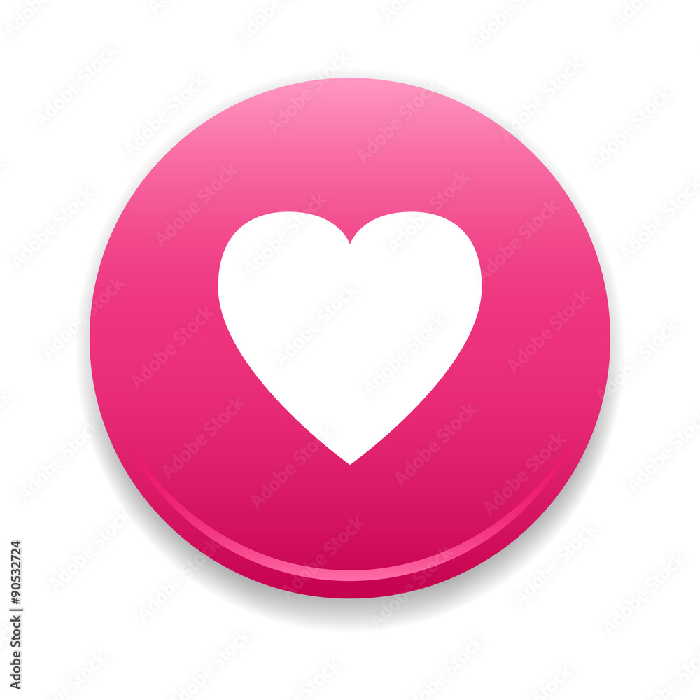 Love Heart Round Icon Love Heart Round Icon