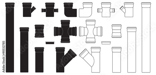 PVC sewer pipes