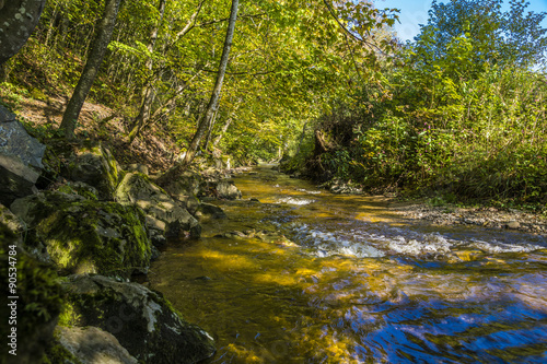 Maisinger Bach rauscht durch die Maisinger Schlucht in Oberbayern