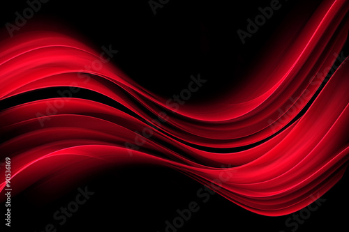 Red Wave Background Design