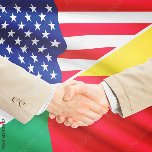 Businessmen handshake - United States and Benin