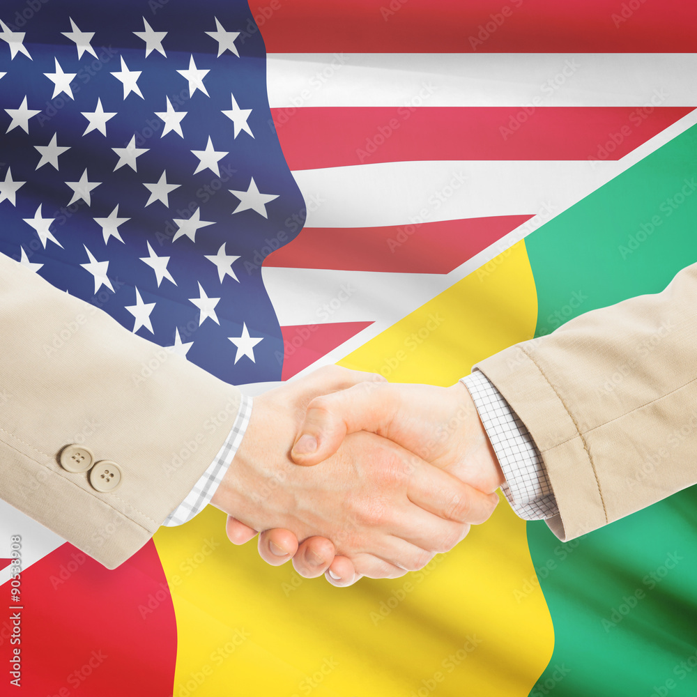 Businessmen handshake - United States and Guinea