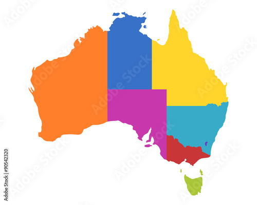Karte von Australien