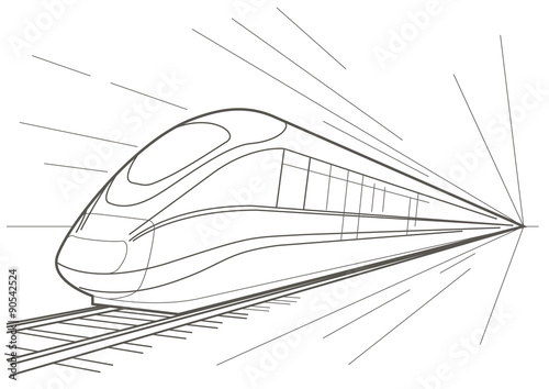 Linear sketch high speed train